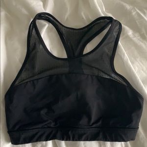 Lululemon black sports bra with mesh straps
